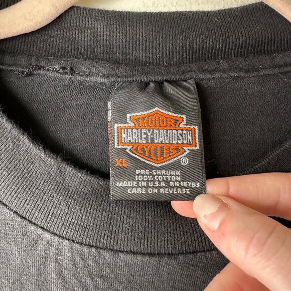 XL VTG Harley-Davidson Southern Las Vegas Eagle Motorcycle T-Shirt Black US Made - Picture 3 of 7